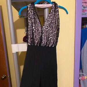 Black pant suit/jump suit